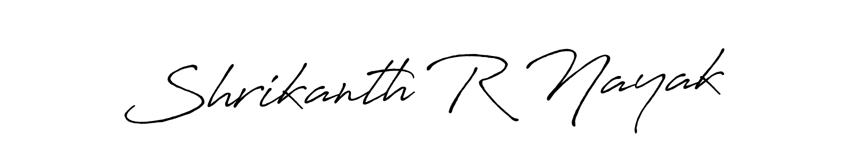 Make a short Shrikanth R Nayak signature style. Manage your documents anywhere anytime using Antro_Vectra_Bolder. Create and add eSignatures, submit forms, share and send files easily. Shrikanth R Nayak signature style 7 images and pictures png