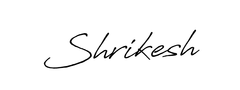 Also we have Shrikesh name is the best signature style. Create professional handwritten signature collection using Antro_Vectra_Bolder autograph style. Shrikesh signature style 7 images and pictures png