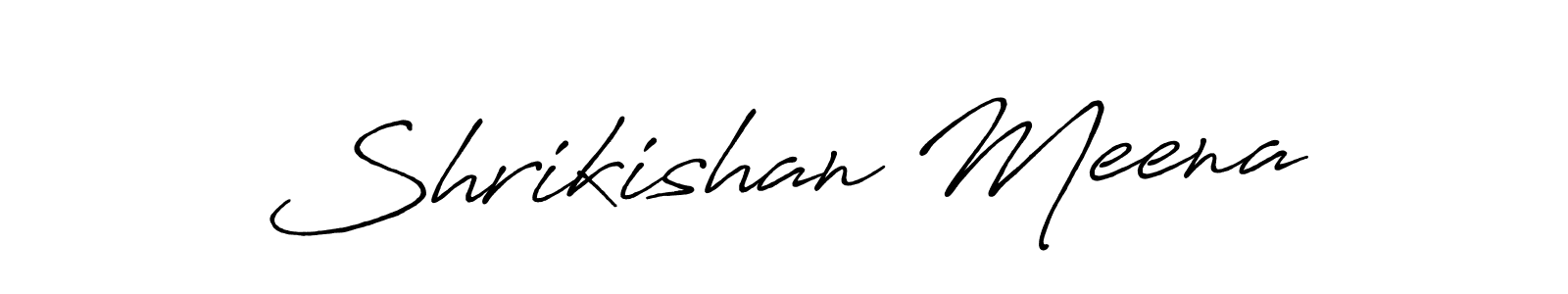 Also we have Shrikishan Meena name is the best signature style. Create professional handwritten signature collection using Antro_Vectra_Bolder autograph style. Shrikishan Meena signature style 7 images and pictures png