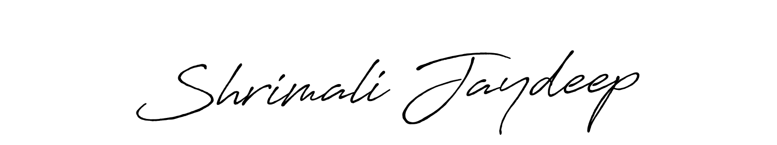 Also we have Shrimali Jaydeep name is the best signature style. Create professional handwritten signature collection using Antro_Vectra_Bolder autograph style. Shrimali Jaydeep signature style 7 images and pictures png