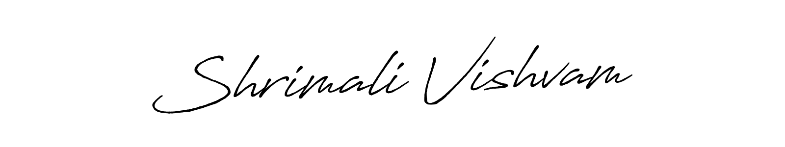 The best way (Antro_Vectra_Bolder) to make a short signature is to pick only two or three words in your name. The name Shrimali Vishvam include a total of six letters. For converting this name. Shrimali Vishvam signature style 7 images and pictures png