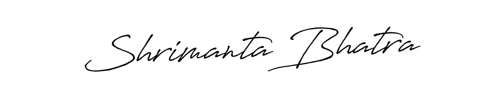 Design your own signature with our free online signature maker. With this signature software, you can create a handwritten (Antro_Vectra_Bolder) signature for name Shrimanta Bhatra. Shrimanta Bhatra signature style 7 images and pictures png
