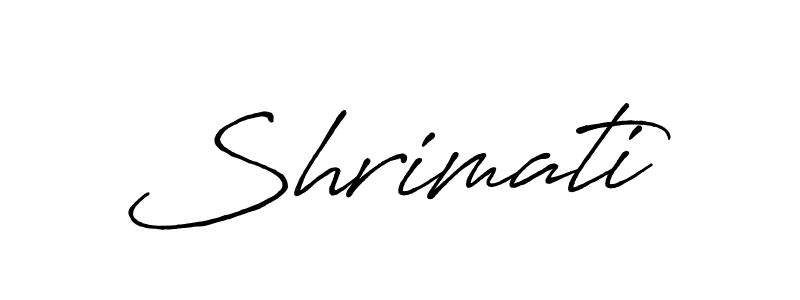 Also we have Shrimati name is the best signature style. Create professional handwritten signature collection using Antro_Vectra_Bolder autograph style. Shrimati signature style 7 images and pictures png