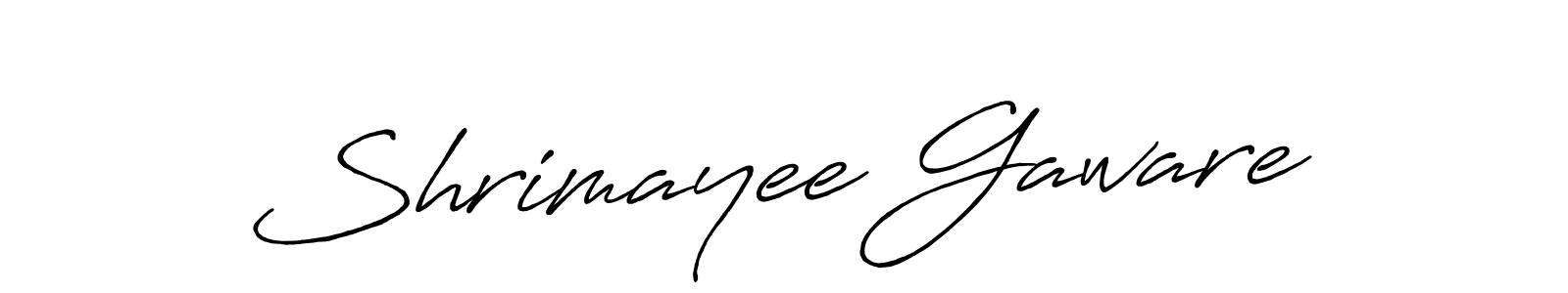 Shrimayee Gaware stylish signature style. Best Handwritten Sign (Antro_Vectra_Bolder) for my name. Handwritten Signature Collection Ideas for my name Shrimayee Gaware. Shrimayee Gaware signature style 7 images and pictures png