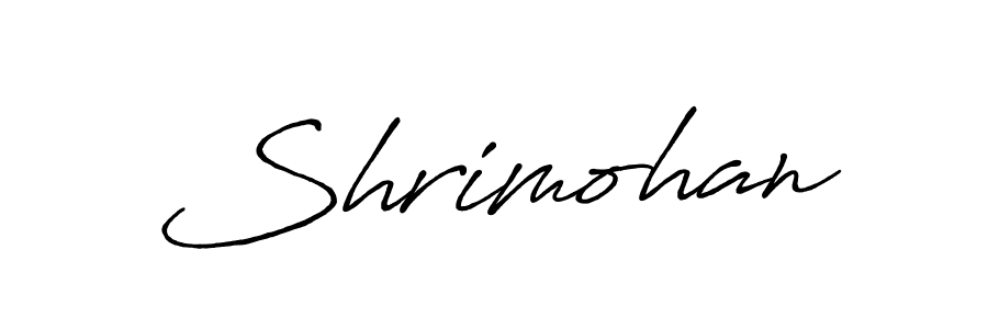 Design your own signature with our free online signature maker. With this signature software, you can create a handwritten (Antro_Vectra_Bolder) signature for name Shrimohan. Shrimohan signature style 7 images and pictures png