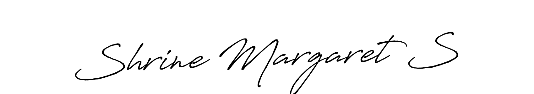 How to make Shrine Margaret S signature? Antro_Vectra_Bolder is a professional autograph style. Create handwritten signature for Shrine Margaret S name. Shrine Margaret S signature style 7 images and pictures png