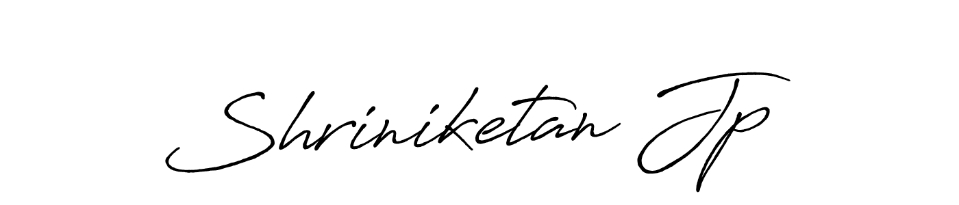 Shriniketan Jp stylish signature style. Best Handwritten Sign (Antro_Vectra_Bolder) for my name. Handwritten Signature Collection Ideas for my name Shriniketan Jp. Shriniketan Jp signature style 7 images and pictures png