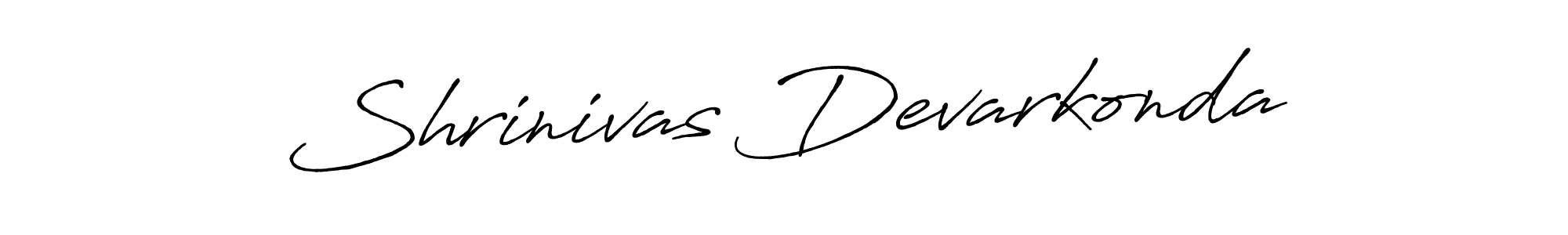 Make a beautiful signature design for name Shrinivas Devarkonda. With this signature (Antro_Vectra_Bolder) style, you can create a handwritten signature for free. Shrinivas Devarkonda signature style 7 images and pictures png