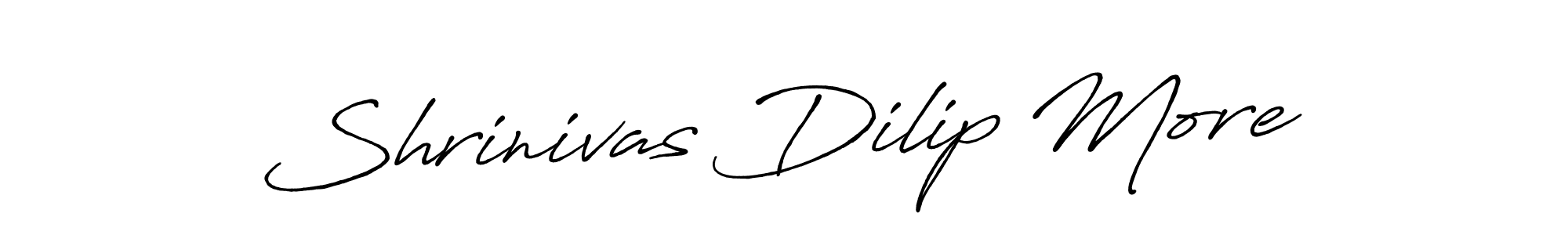 How to make Shrinivas Dilip More name signature. Use Antro_Vectra_Bolder style for creating short signs online. This is the latest handwritten sign. Shrinivas Dilip More signature style 7 images and pictures png