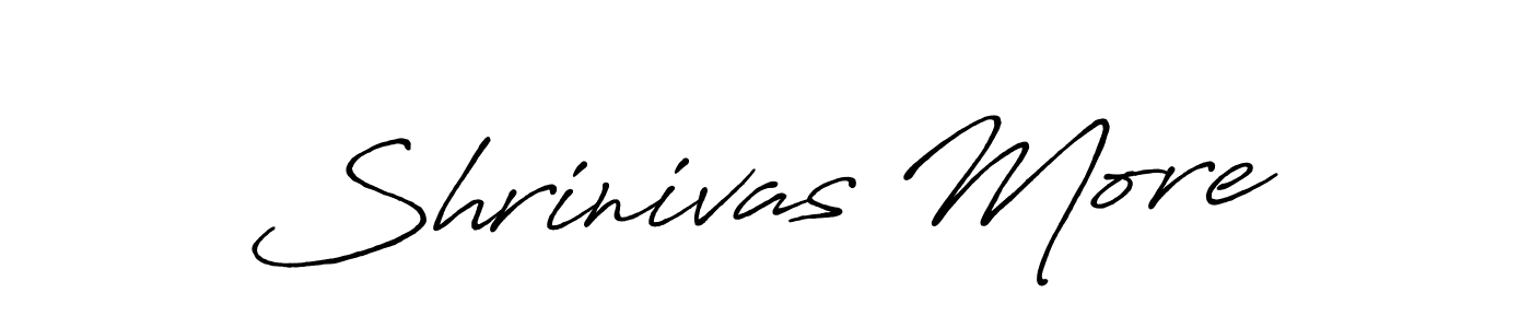 The best way (Antro_Vectra_Bolder) to make a short signature is to pick only two or three words in your name. The name Shrinivas More include a total of six letters. For converting this name. Shrinivas More signature style 7 images and pictures png