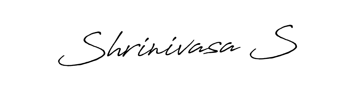Shrinivasa S stylish signature style. Best Handwritten Sign (Antro_Vectra_Bolder) for my name. Handwritten Signature Collection Ideas for my name Shrinivasa S. Shrinivasa S signature style 7 images and pictures png