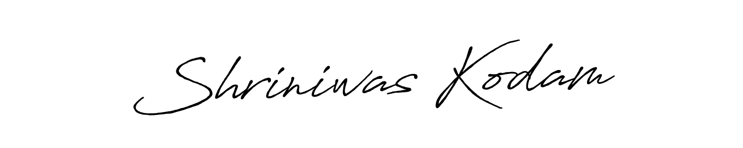 Also we have Shriniwas Kodam name is the best signature style. Create professional handwritten signature collection using Antro_Vectra_Bolder autograph style. Shriniwas Kodam signature style 7 images and pictures png