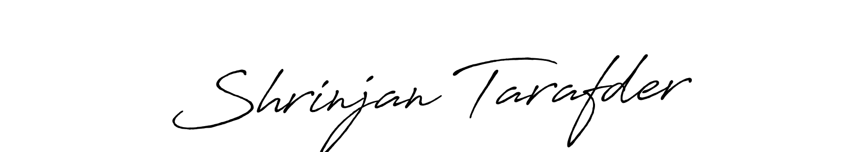 How to make Shrinjan Tarafder signature? Antro_Vectra_Bolder is a professional autograph style. Create handwritten signature for Shrinjan Tarafder name. Shrinjan Tarafder signature style 7 images and pictures png