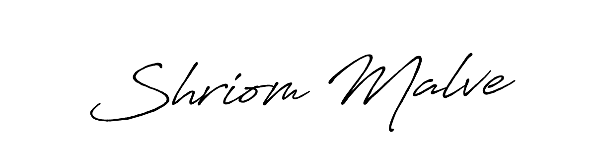 The best way (Antro_Vectra_Bolder) to make a short signature is to pick only two or three words in your name. The name Shriom Malve include a total of six letters. For converting this name. Shriom Malve signature style 7 images and pictures png
