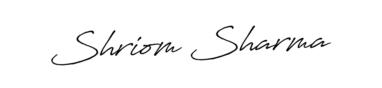 You should practise on your own different ways (Antro_Vectra_Bolder) to write your name (Shriom Sharma) in signature. don't let someone else do it for you. Shriom Sharma signature style 7 images and pictures png