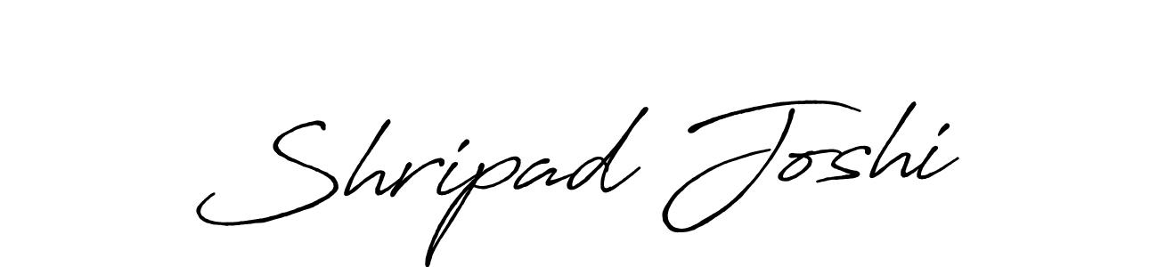 Shripad Joshi stylish signature style. Best Handwritten Sign (Antro_Vectra_Bolder) for my name. Handwritten Signature Collection Ideas for my name Shripad Joshi. Shripad Joshi signature style 7 images and pictures png