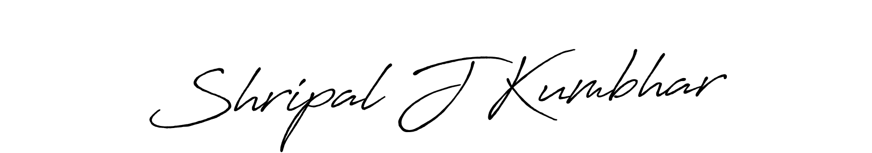 Design your own signature with our free online signature maker. With this signature software, you can create a handwritten (Antro_Vectra_Bolder) signature for name Shripal J Kumbhar. Shripal J Kumbhar signature style 7 images and pictures png