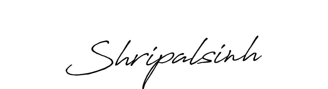 How to make Shripalsinh signature? Antro_Vectra_Bolder is a professional autograph style. Create handwritten signature for Shripalsinh name. Shripalsinh signature style 7 images and pictures png