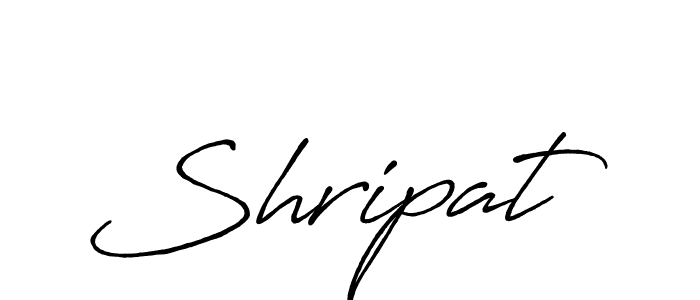 Use a signature maker to create a handwritten signature online. With this signature software, you can design (Antro_Vectra_Bolder) your own signature for name Shripat. Shripat signature style 7 images and pictures png