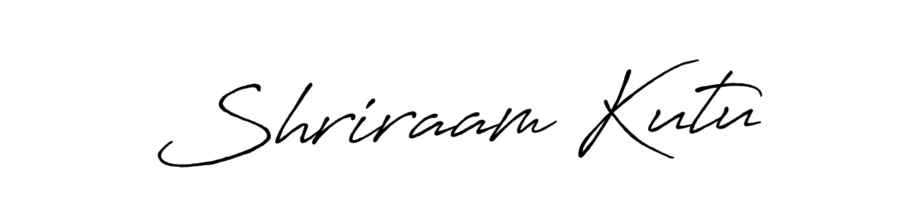 Once you've used our free online signature maker to create your best signature Antro_Vectra_Bolder style, it's time to enjoy all of the benefits that Shriraam Kutu name signing documents. Shriraam Kutu signature style 7 images and pictures png