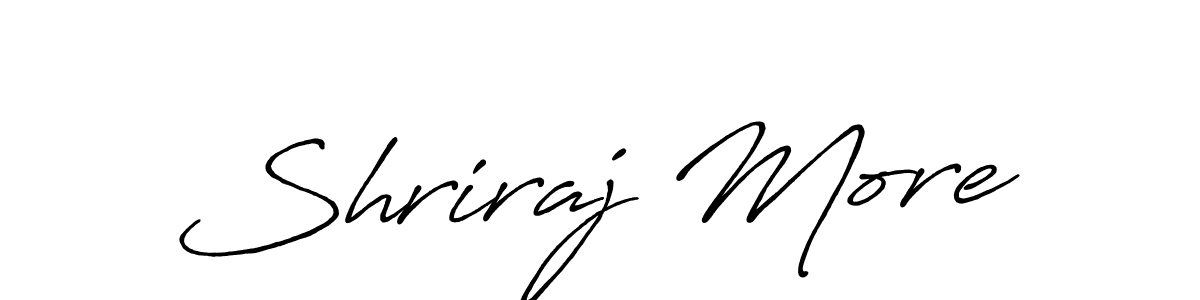 The best way (Antro_Vectra_Bolder) to make a short signature is to pick only two or three words in your name. The name Shriraj More include a total of six letters. For converting this name. Shriraj More signature style 7 images and pictures png