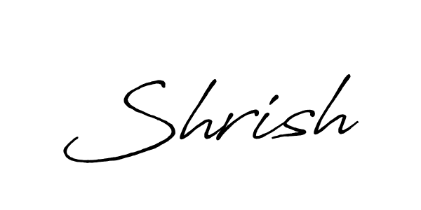 How to make Shrish signature? Antro_Vectra_Bolder is a professional autograph style. Create handwritten signature for Shrish name. Shrish signature style 7 images and pictures png