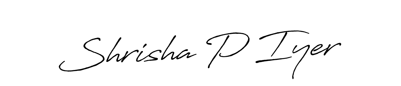 Make a beautiful signature design for name Shrisha P Iyer. Use this online signature maker to create a handwritten signature for free. Shrisha P Iyer signature style 7 images and pictures png