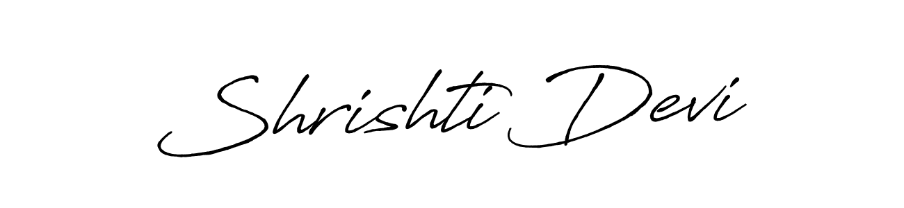 Once you've used our free online signature maker to create your best signature Antro_Vectra_Bolder style, it's time to enjoy all of the benefits that Shrishti Devi name signing documents. Shrishti Devi signature style 7 images and pictures png