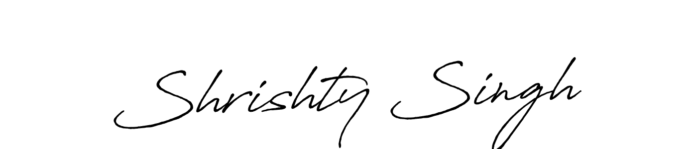 It looks lik you need a new signature style for name Shrishty Singh. Design unique handwritten (Antro_Vectra_Bolder) signature with our free signature maker in just a few clicks. Shrishty Singh signature style 7 images and pictures png