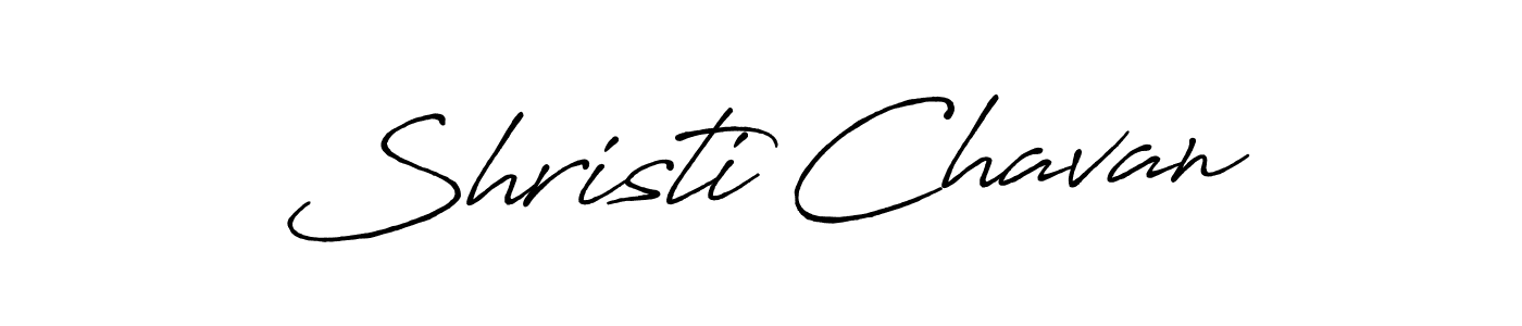 How to make Shristi Chavan signature? Antro_Vectra_Bolder is a professional autograph style. Create handwritten signature for Shristi Chavan name. Shristi Chavan signature style 7 images and pictures png