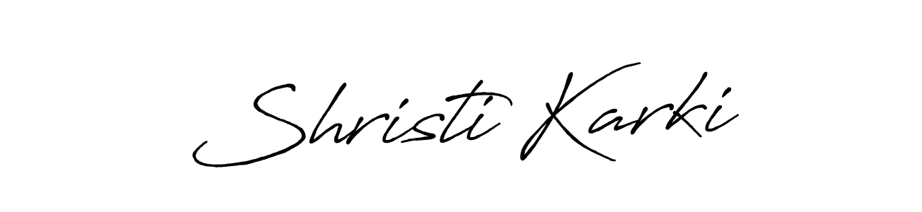 The best way (Antro_Vectra_Bolder) to make a short signature is to pick only two or three words in your name. The name Shristi Karki include a total of six letters. For converting this name. Shristi Karki signature style 7 images and pictures png