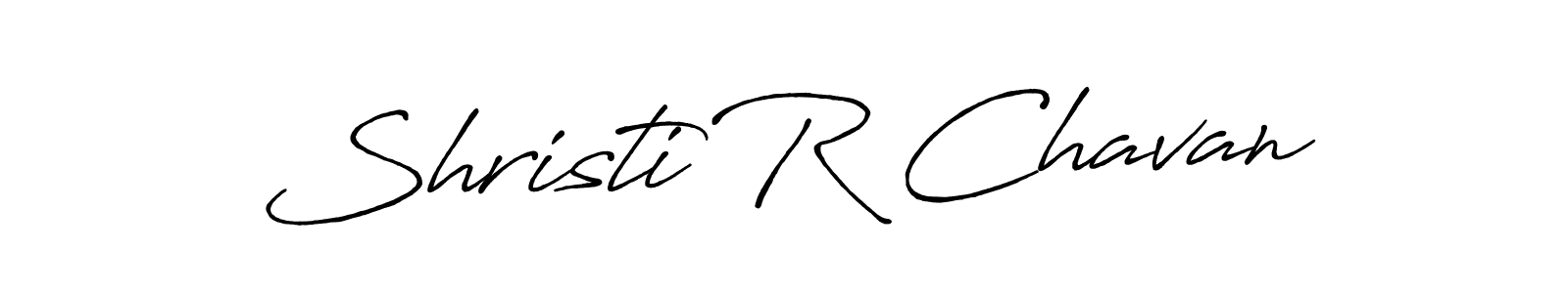 Also we have Shristi R Chavan name is the best signature style. Create professional handwritten signature collection using Antro_Vectra_Bolder autograph style. Shristi R Chavan signature style 7 images and pictures png