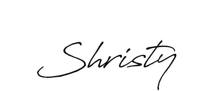 How to make Shristy signature? Antro_Vectra_Bolder is a professional autograph style. Create handwritten signature for Shristy name. Shristy signature style 7 images and pictures png