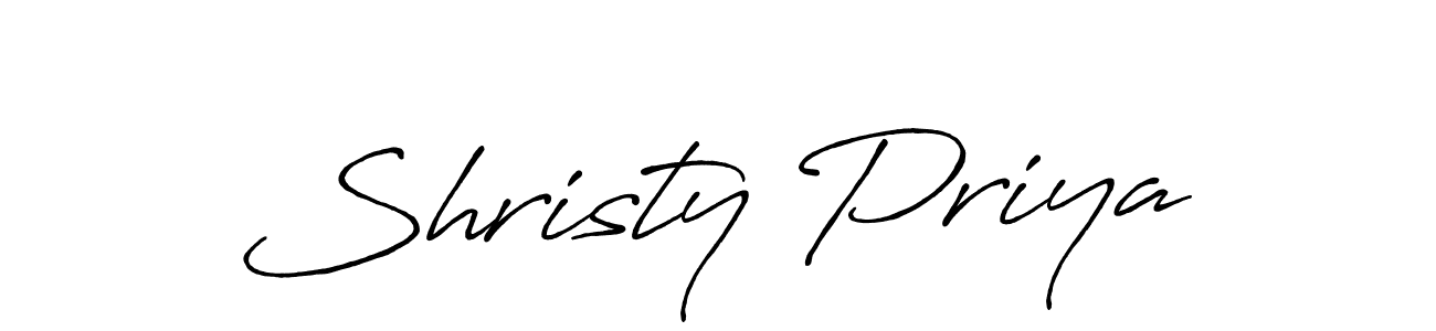 Similarly Antro_Vectra_Bolder is the best handwritten signature design. Signature creator online .You can use it as an online autograph creator for name Shristy Priya. Shristy Priya signature style 7 images and pictures png