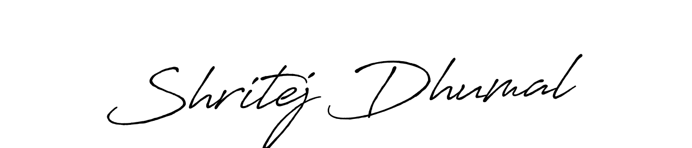 Use a signature maker to create a handwritten signature online. With this signature software, you can design (Antro_Vectra_Bolder) your own signature for name Shritej Dhumal. Shritej Dhumal signature style 7 images and pictures png