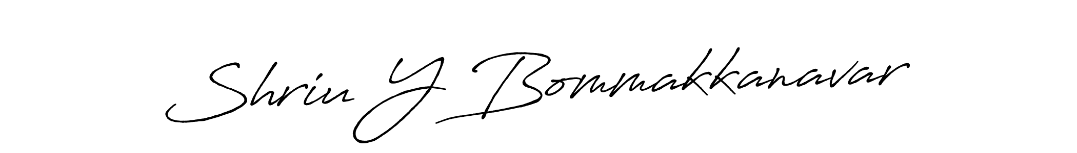 How to make Shriu Y Bommakkanavar signature? Antro_Vectra_Bolder is a professional autograph style. Create handwritten signature for Shriu Y Bommakkanavar name. Shriu Y Bommakkanavar signature style 7 images and pictures png