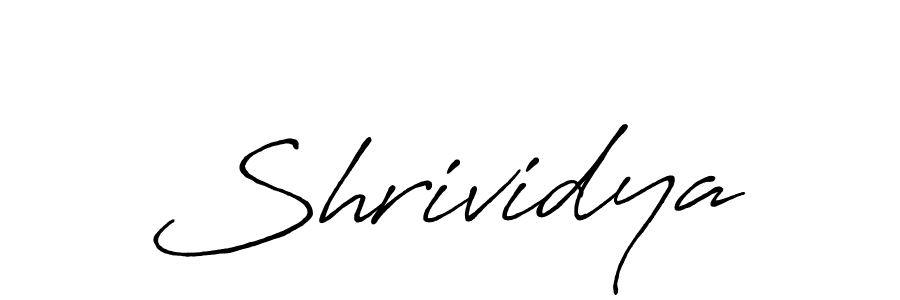 Antro_Vectra_Bolder is a professional signature style that is perfect for those who want to add a touch of class to their signature. It is also a great choice for those who want to make their signature more unique. Get Shrividya name to fancy signature for free. Shrividya signature style 7 images and pictures png