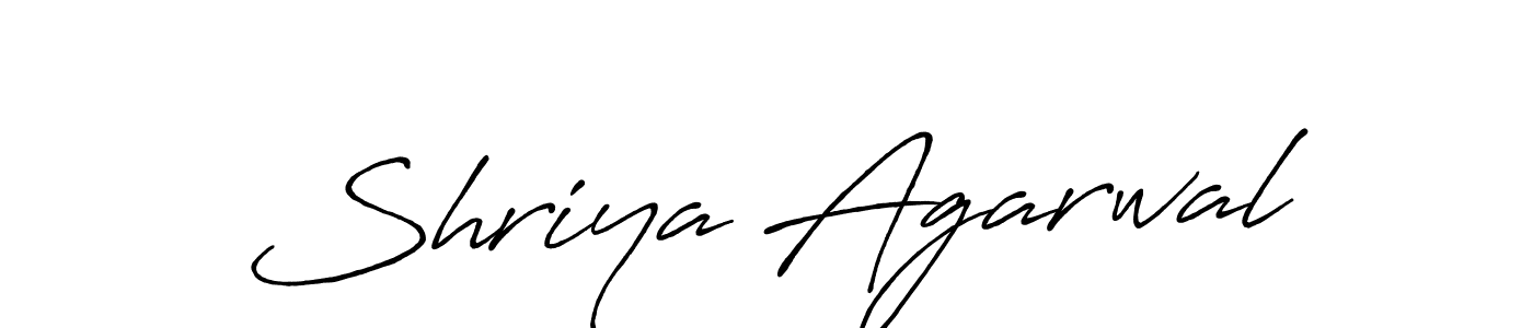 The best way (Antro_Vectra_Bolder) to make a short signature is to pick only two or three words in your name. The name Shriya Agarwal include a total of six letters. For converting this name. Shriya Agarwal signature style 7 images and pictures png