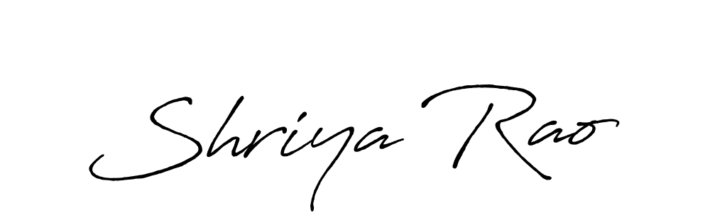 Shriya Rao stylish signature style. Best Handwritten Sign (Antro_Vectra_Bolder) for my name. Handwritten Signature Collection Ideas for my name Shriya Rao. Shriya Rao signature style 7 images and pictures png