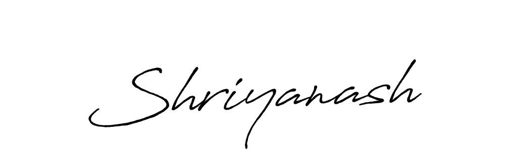 Create a beautiful signature design for name Shriyanash. With this signature (Antro_Vectra_Bolder) fonts, you can make a handwritten signature for free. Shriyanash signature style 7 images and pictures png