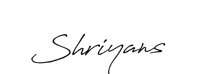 Shriyans stylish signature style. Best Handwritten Sign (Antro_Vectra_Bolder) for my name. Handwritten Signature Collection Ideas for my name Shriyans. Shriyans signature style 7 images and pictures png