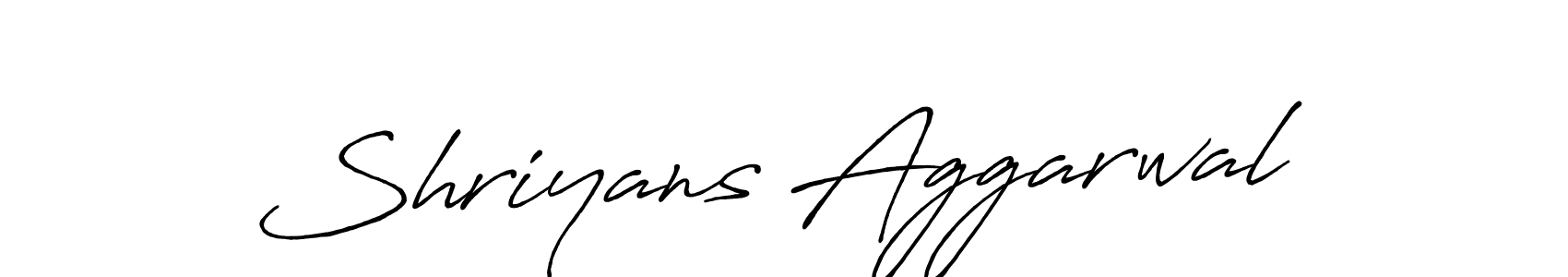 Similarly Antro_Vectra_Bolder is the best handwritten signature design. Signature creator online .You can use it as an online autograph creator for name Shriyans Aggarwal. Shriyans Aggarwal signature style 7 images and pictures png