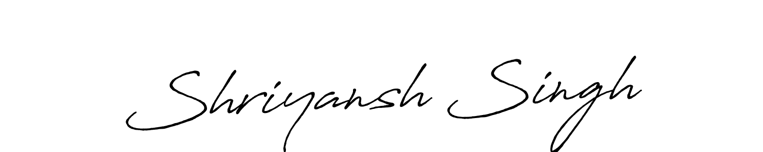 You can use this online signature creator to create a handwritten signature for the name Shriyansh Singh. This is the best online autograph maker. Shriyansh Singh signature style 7 images and pictures png