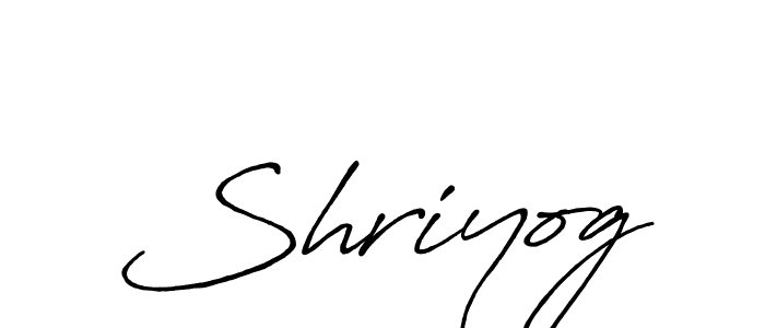 Create a beautiful signature design for name Shriyog. With this signature (Antro_Vectra_Bolder) fonts, you can make a handwritten signature for free. Shriyog signature style 7 images and pictures png