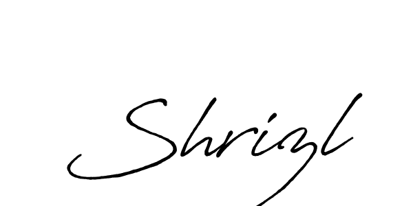 Make a beautiful signature design for name Shrizl. With this signature (Antro_Vectra_Bolder) style, you can create a handwritten signature for free. Shrizl signature style 7 images and pictures png