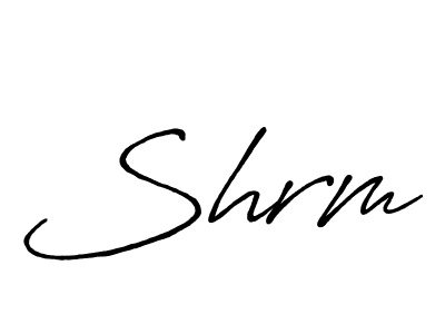 Make a beautiful signature design for name Shrm. With this signature (Antro_Vectra_Bolder) style, you can create a handwritten signature for free. Shrm signature style 7 images and pictures png