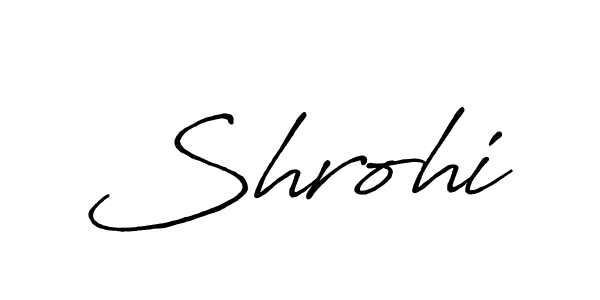 Design your own signature with our free online signature maker. With this signature software, you can create a handwritten (Antro_Vectra_Bolder) signature for name Shrohi. Shrohi signature style 7 images and pictures png