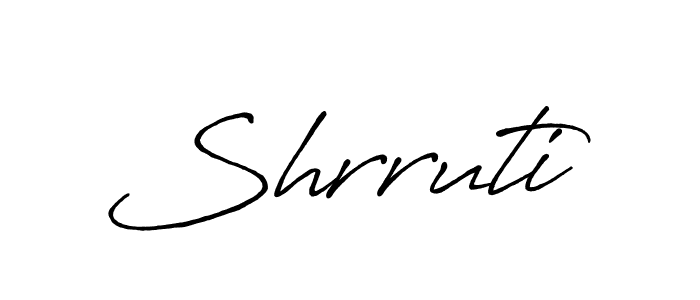 Create a beautiful signature design for name Shrruti. With this signature (Antro_Vectra_Bolder) fonts, you can make a handwritten signature for free. Shrruti signature style 7 images and pictures png