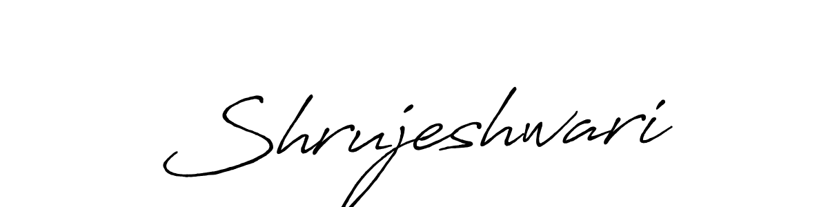 if you are searching for the best signature style for your name Shrujeshwari. so please give up your signature search. here we have designed multiple signature styles  using Antro_Vectra_Bolder. Shrujeshwari signature style 7 images and pictures png
