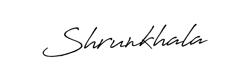 Shrunkhala stylish signature style. Best Handwritten Sign (Antro_Vectra_Bolder) for my name. Handwritten Signature Collection Ideas for my name Shrunkhala. Shrunkhala signature style 7 images and pictures png